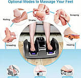 Електричний масажер для ніг з підігрівом та різними режимами масажу, фото 9