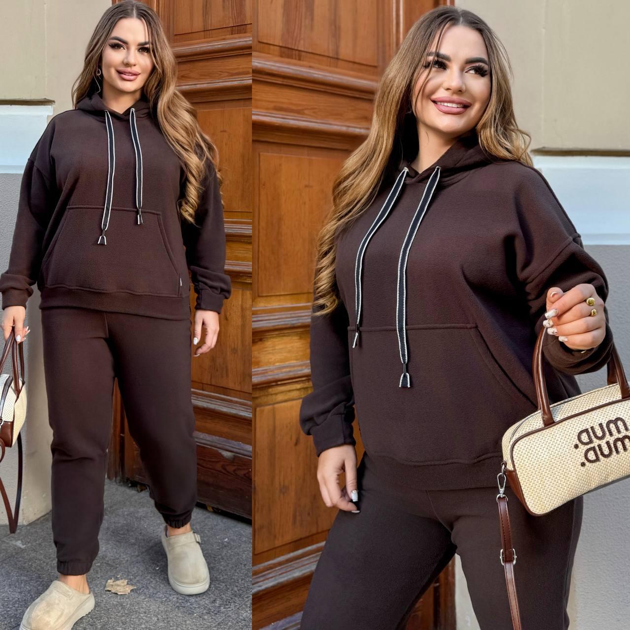 Костюм теплий худі та джоггери в кольорах 9991, фото 1