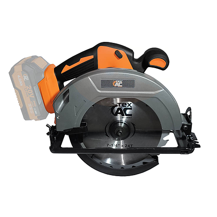 Потужна акумуляторна дискова циркулярна пила Tex.AC TAOE-CS185 : без АКБ, диск 185мм (TAOE-CS185), фото 2