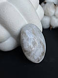 Кабошон натуральний місячний камінь овал камінь кабошон палм адуляр 52*36*21 мм., фото 3