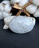 Кабошон натуральний місячний камінь овал камінь кабошон палм адуляр 52*36*21 мм., фото 4