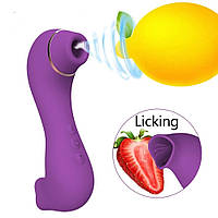 Вібратор Love Toy з ефектом смоктання, фалоімітатор для клітора, сосків і точки G, 10 режимів