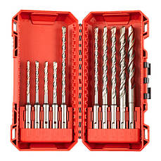 Набір із 10 бурів SDS+ M2 MilwaukeePRO 4932492117, пластиковий кейс