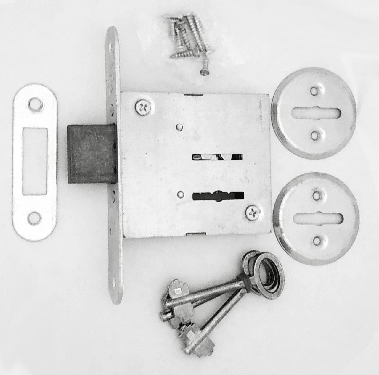 Замок врізний сувальдний 755 (аналог Bruno 755F), 3 ключа, фото 1