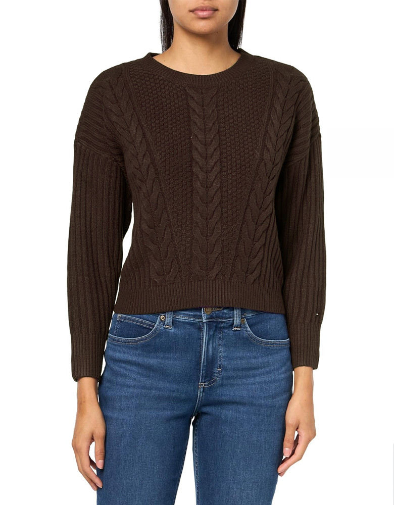 Жіночий трикотажний светр Tommy Hilfiger 1159843147 (Коричневий XXL), фото 1