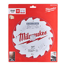 Диск пиляльний PFTE THIN KERF MilwaukeePRO, O210/30мм, 16 зуб.