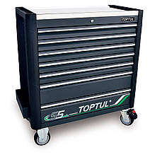 Візок з інструментом (BUMPER SERIES) 7 секцій 413ед. сірий TOPTULPRO GE-41330