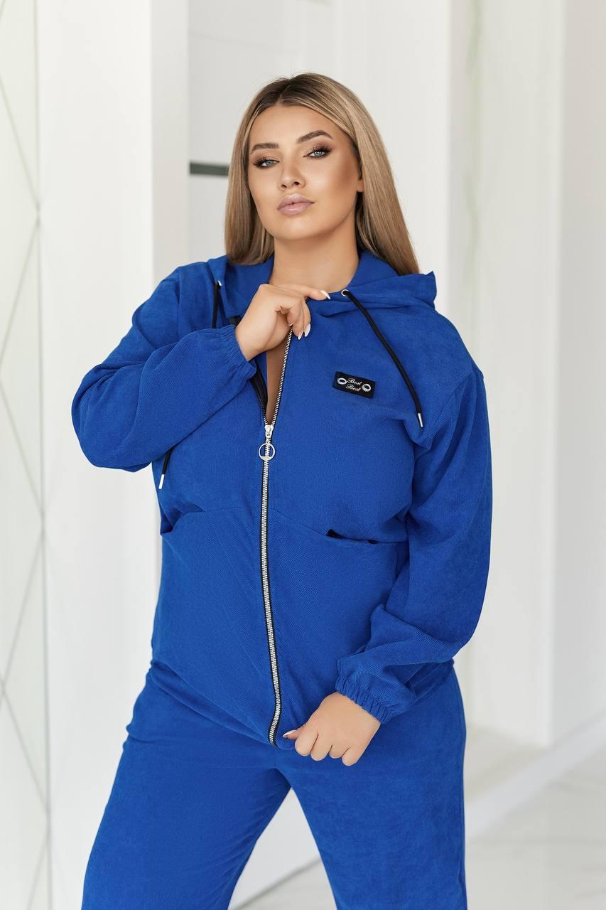 Костюм прогулянковий вельветовий кофта та штани 9996, фото 1