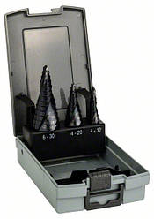 Набір ступінчастих свердл BOSCHPRO HSS-AlTiN 4-12/4-20/6-30 мм (2608588069)