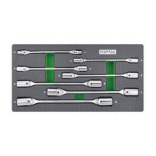 Набір ключів шарнірних 6-19 мм 7 од. (в ложементі, тип А) TOPTULPRO GEA0703