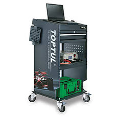 Візок автодіагноста 1 секція, 2 відкриті полиці TOPTULPRO TCMD0103