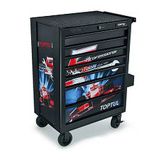 Візок для інструменту 7 секцій Special Limited Edition-BLACK TOPTULPRO TCAQ0707