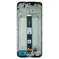 Дисплей Xiaomi Redmi 9A , 9C з сенсором та рамкою корпусу, чорний