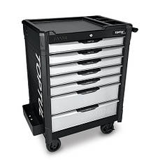 Візок для інструменту (BUMPER SERIES) 7 секцій (чорна) TOPTULPRO TCAP0707