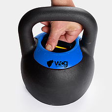 Регульована чавунна гиря WCGPRO 8-16 кг, 5 в 1, чорна