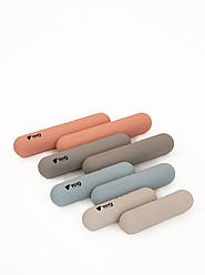 Фітнес гантелі Soft Touch WCGPRO 2 кг, м'яке покриття, чорні