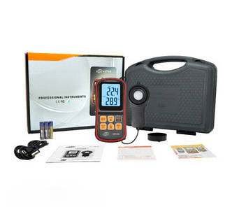 Цифровий люксметр + термометр, USB 200000 Lux BENETECH GM1030C, фото 2