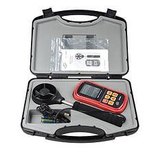 Анемометр (вимірювач потоку повітря) 0,3-45 м/с, 0-45 °C BENETECH GM8909, фото 3