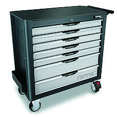 Інструментальна візок професійна TOPTULPRO 7 секцій JUMBO NEW PRO-LINE (сіра) TCBK0703