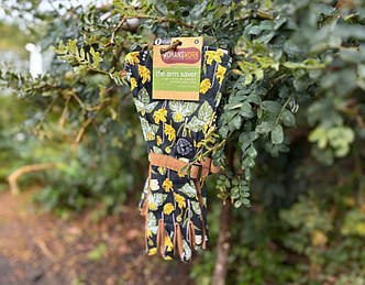 Рукавиці садові Womanswork з довгим манжетом та ременем зап`ястя, бавовна, штучна замшева шкіра, розмір L/9, фото 2