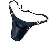 Пояс-чохол шкіряний для садового інструменту на 3 кишені (ЧОРНИЙ) G-Leather