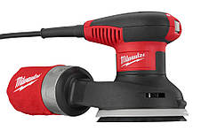 Шліфмашина ексцентрикова MilwaukeePRO, ROS 125 E, 300Вт, 125мм (+шліфпапір, пилозбірник, кабель, сумка для