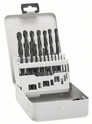 Набір свердлів за мет. BOSCHPRO HSS-G 19 шт. (1-10 мм)