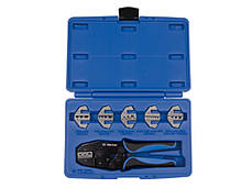 Крімпер храповичний для обжима ізольованих накінечників 7 одиниць, кейс з пластику