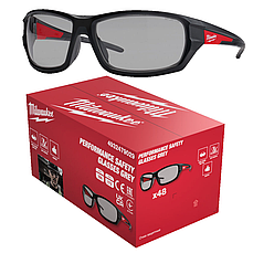 Окуляри захисні PERFORMANCE MilwaukeePRO з покриттям AS/AF (сірі) (48шт)