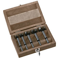 Набір свердел Forstner MilwaukeePRO, (5шт), дерев'яний пенал