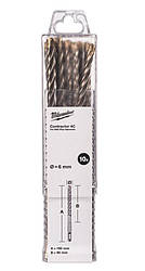 Бур SDS-PLUS 4C Contractor MilwaukeePRO, O8х160 мм, (10 шт.)