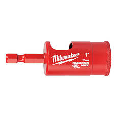 Коронка алмазна Diamond Plus MilwaukeePRO, O25,0 мм (1/4 Hex)