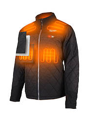 Куртка з електропідігрівом преміальна MilwaukeePRO M12 HJP-0 (XXL), чорна (розмір XXL)