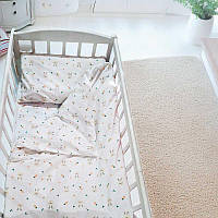 Комплект змінної постільної білизни в ліжечко дитячий Bimbo "Зайчик" 90 х 110 см Бязь (58248)