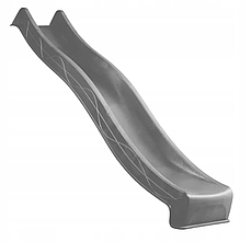 Пластикова дитяча гірка 3 м червона (Бельгія) для активного відпочинку Антрацитовий