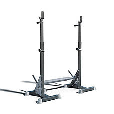 Стійки під штангу 3в1 Bugai для жиму, присідань та брусів, чорні
