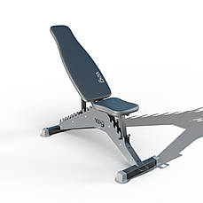 Регульована лавка для тренувань WCGPRO Blade, чорна, металевий каркас