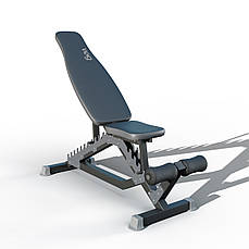 Регульована лавка для тренувань WCGPRO Defender, чорна, металевий каркас