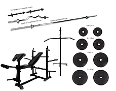 Універсальна лава для жиму WCGPRO 0090 з набором HARD, 98 кг