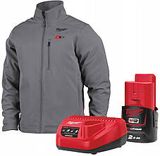 Куртка з підігрівом розмір "XL" M12 HJGREY5-201 MilwaukeePRO +з/п + акумулятор