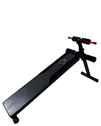 Складна лавка для преса WCGPRO PRO 1, регульована, чорна, металевий каркас