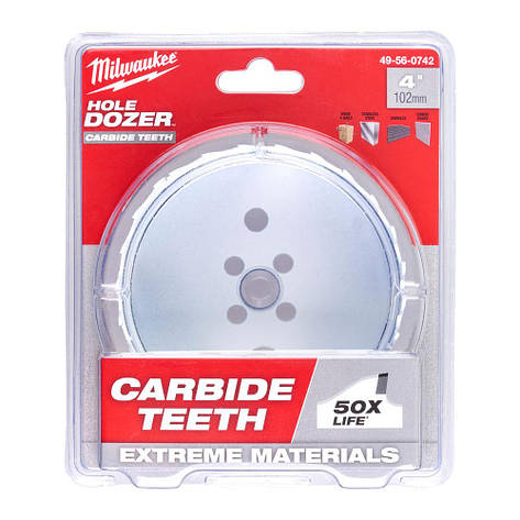 Коронка Bi-Metal Carbide MilwaukeePRO, діаметр 102мм, фото 2