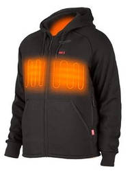 Толстовка з підігрівом з капюшоном MilwaukeePRO M12 HHBL4-0 (M), чорна (розмір M)