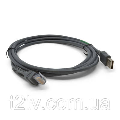 Інтерфейсний кабель Symbol/Zebra USB для LS2208 ориг. (CBA-U01-S07ZAR/1PCBA-U21-S07ZBR), фото 1