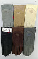 Жіночі кольорові рукавички бархат-пальто/фліс (гуртом)