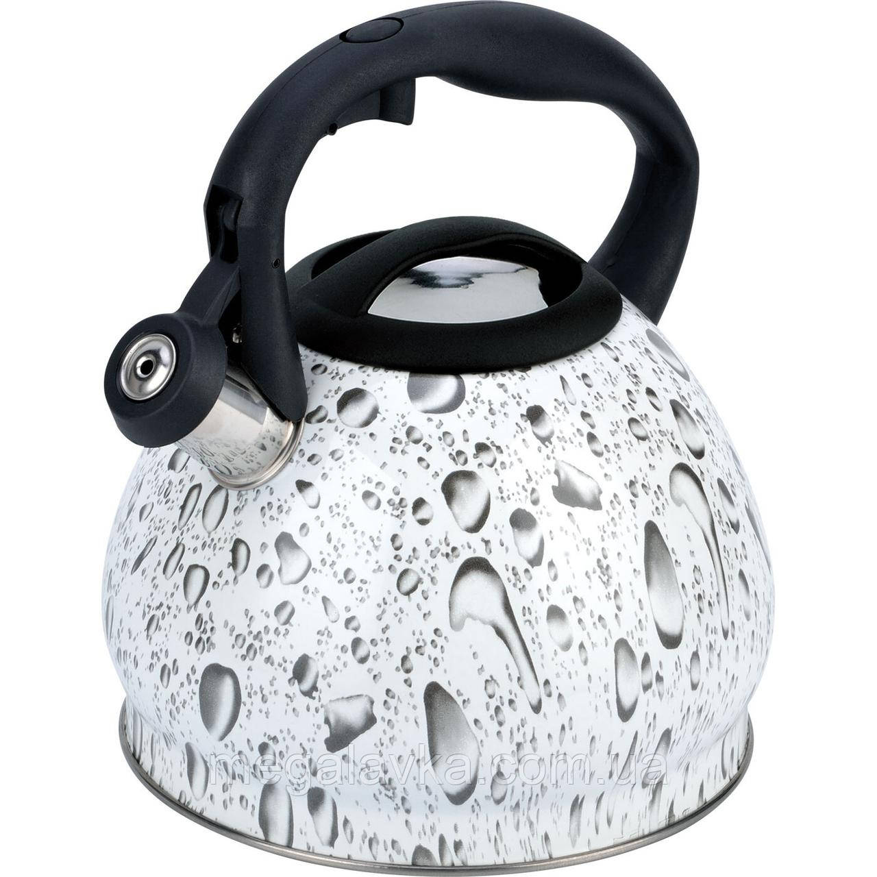 Чайник зі свистком 3 літри Bohmann BH 9905 gray - MegaLavka, фото 1