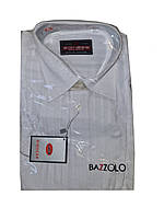 Сорочка чоловіча комір 40 ріст 182/188 білого кольору розпродаж Туреччина Bazzolo