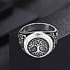 Каблучка чоловіча срібляста з візерунком Дерево Життя 19 AurumLux015, фото 2