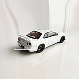 Металева машинка Nissan Skyline GT-R R34 1:24 Колекційна модель з «Форсаж 2» з дверима, що відкриваються, фото 7