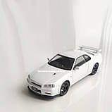 Металева машинка Nissan Skyline GT-R R34 1:24 Колекційна модель з «Форсаж 2» з дверима, що відкриваються, фото 5